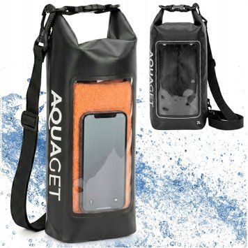 Гермомішок Aquaget 2 л водозахисний AQ0020 Black 5989 фото