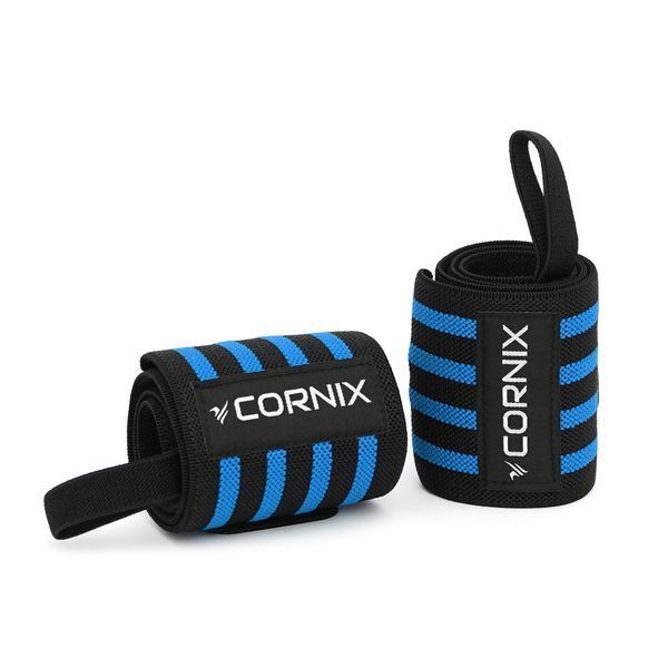 Бинти для зап'ясть (кистьові бинти) Cornix Wrist Wraps XR-0193 Black/Blue 4533 фото