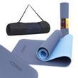 Килимок спортивний Cornix TPE 183 x 61 x 0.6 см для йоги та фітнесу XR-0003 Blue/Sky Blue 3794 фото