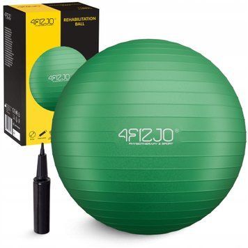 М'яч для фітнесу (фітбол) 4FIZJO 85 см Anti-Burst Green (P-5907739316394) 5345 фото