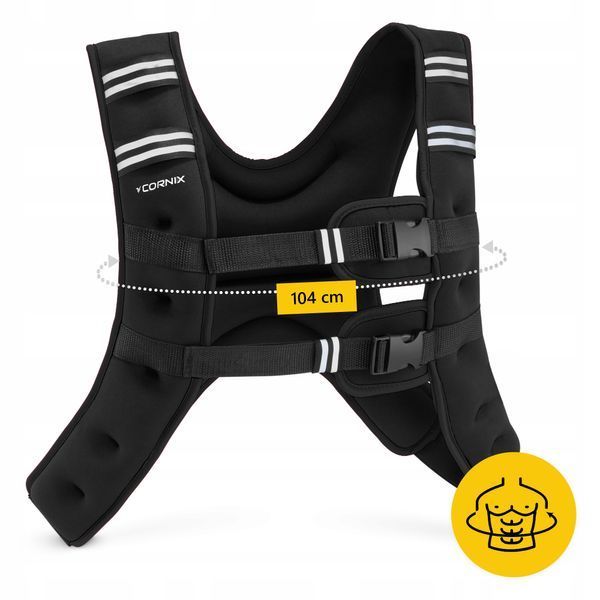 Жилет-обважнювач для тренувань Cornix Weight Vest 5 кг XR-0343 Black 5118 фото