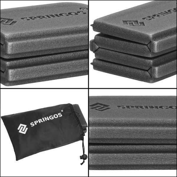 Сідачка туристична Springos XPE 37.5 x 28 x 0.6 см складна PM0013 Black 5924 фото