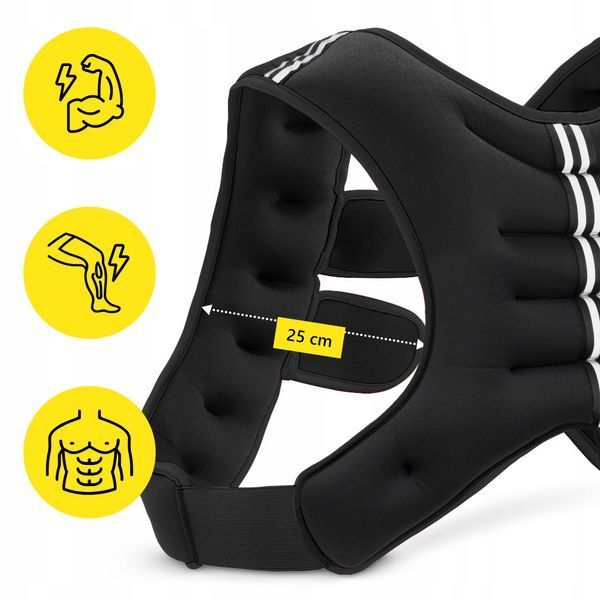 Жилет-обважнювач для тренувань Cornix Weight Vest 5 кг XR-0343 Black 5118 фото
