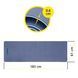 Килимок спортивний Cornix TPE 183 x 61 x 0.6 см для йоги та фітнесу XR-0003 Blue/Sky Blue 3794 фото 6