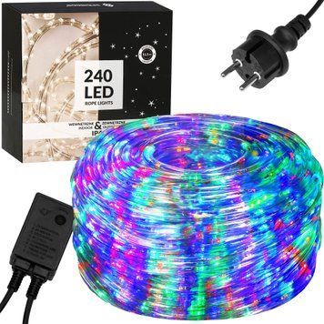 Гірлянда дюралайт вулична (зовнішня) Springos Rope Lights 10 м 240 LED CL1202 Mix 3205 фото