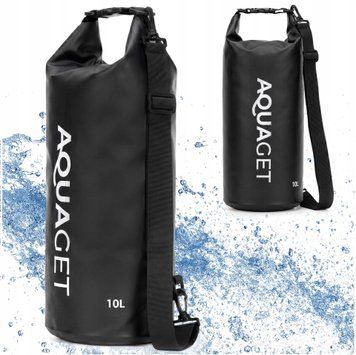 Гермомішок Aquaget 10 л водозахисний AQ0021 Black 5990 фото