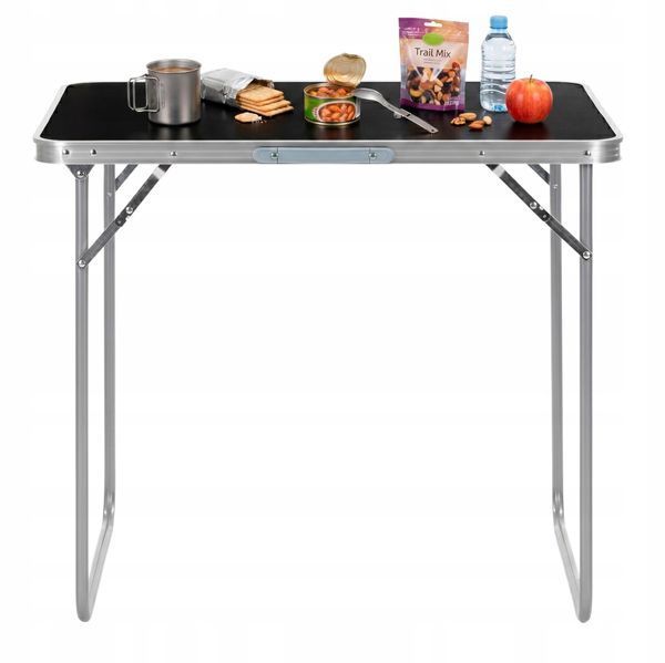 Стіл кемпінговий Springos 80 x 60 см складний CS0184 Black 6039 фото