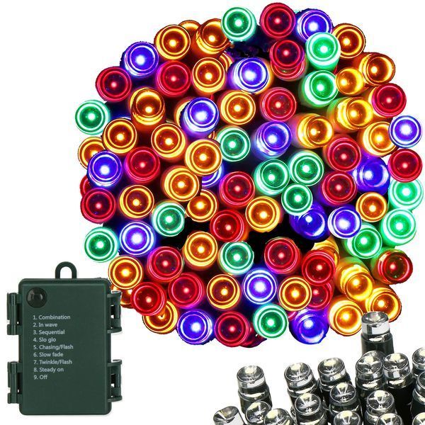 Гірлянда на батарейках Springos 5 м 50 LED CL4029 Mix 3986 фото