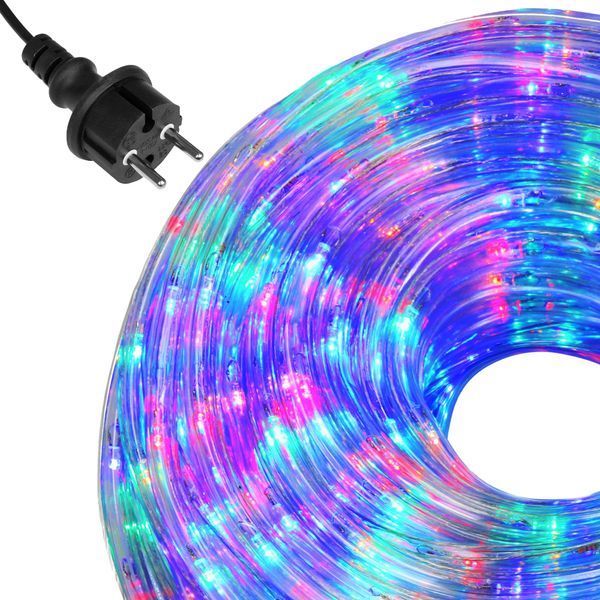 Гірлянда дюралайт вулична (зовнішня) Springos Rope Lights 10 м 240 LED CL1202 Mix 3205 фото