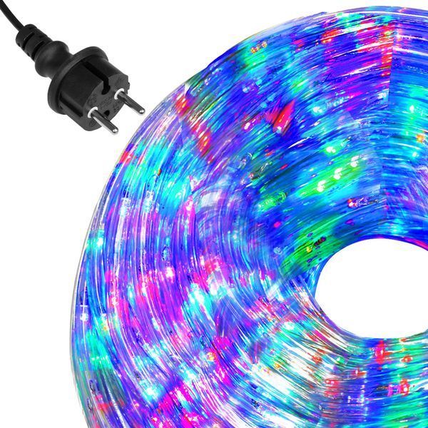 Гірлянда дюралайт вулична (зовнішня) Springos Rope Lights 10 м 240 LED CL1202 Mix 3205 фото