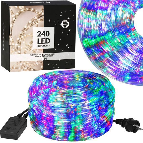 Гірлянда дюралайт вулична (зовнішня) Springos Rope Lights 10 м 240 LED CL1202 Mix 3205 фото