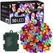 Гірлянда на батарейках Springos 5 м 50 LED CL4029 Mix 3986 фото 1