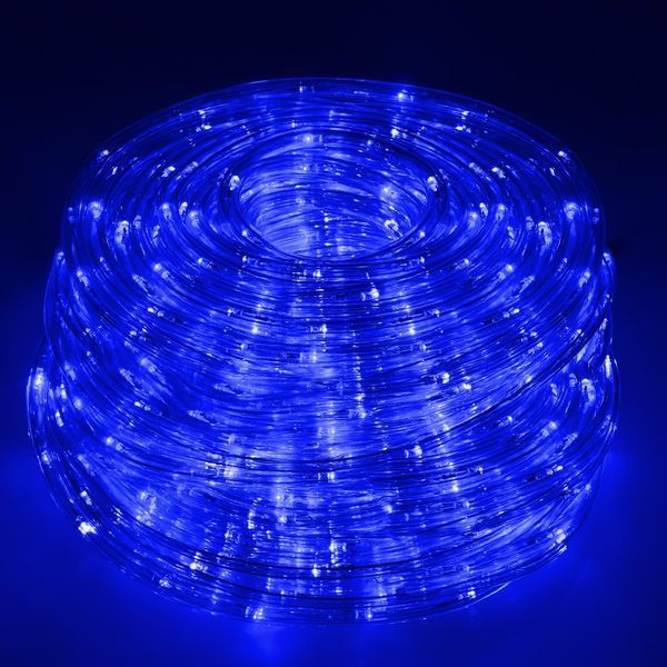 Гірлянда дюралайт вулична (зовнішня) Springos Rope Lights 10 м 240 LED CL1203 Blue 3206 фото