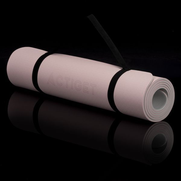 Килимок спортивний Actiget TPE 183 x 61 x 0.6 см для йоги та фітнесу ACT0024 Mint/Grey 5811 фото