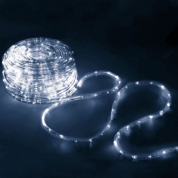 Гірлянда дюралайт вулична (зовнішня) Springos Rope Lights 20 м 480 LED CL1205 Cold White 3208 фото