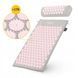 Килимок акупунктурний з валиком 4FIZJO Classic Mat Аплікатор Кузнєцова Grey/Pink (P-5907739313287) 3476 фото 11