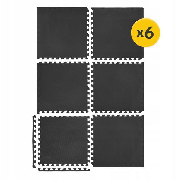 Мат-пазл (ластівчин хвіст) 4FIZJO Mat Puzzle EVA 180 x 120 x 1 cм Black (P-5907739310378) 4387 фото