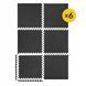 Мат-пазл (ластівчин хвіст) 4FIZJO Mat Puzzle EVA 180 x 120 x 1 cм Black (P-5907739310378) 4387 фото 10