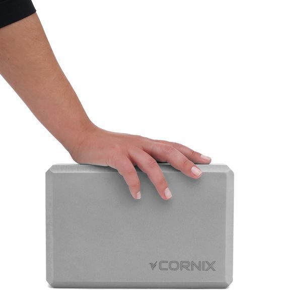 Блок для йоги Cornix EVA 22.8 x 15.2 x 7.6 см XR-0105 Grey 4488 фото
