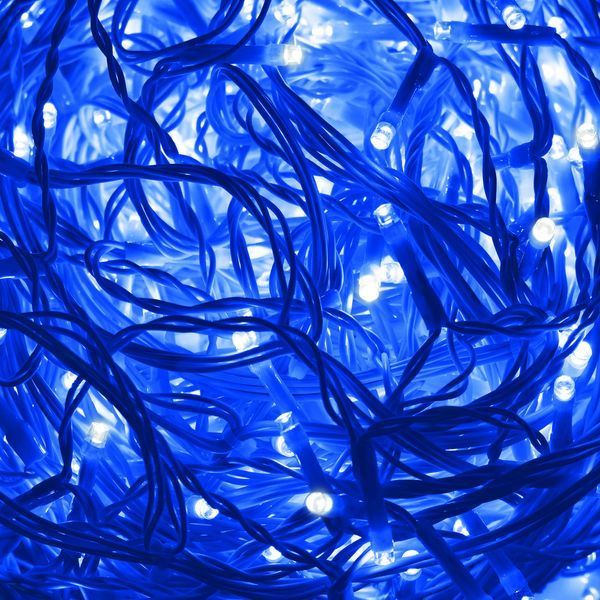 Гірлянда бахрома вулична (зовнішня) Springos 12 м 300 LED + Flash CL0318 Blue 3215 фото