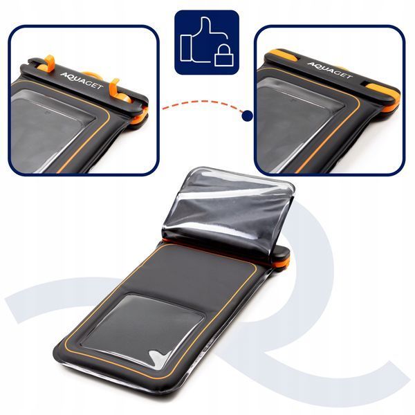 Чохол водонепроникний Aquaget для телефона AQ0027 Black/Orange 5995 фото