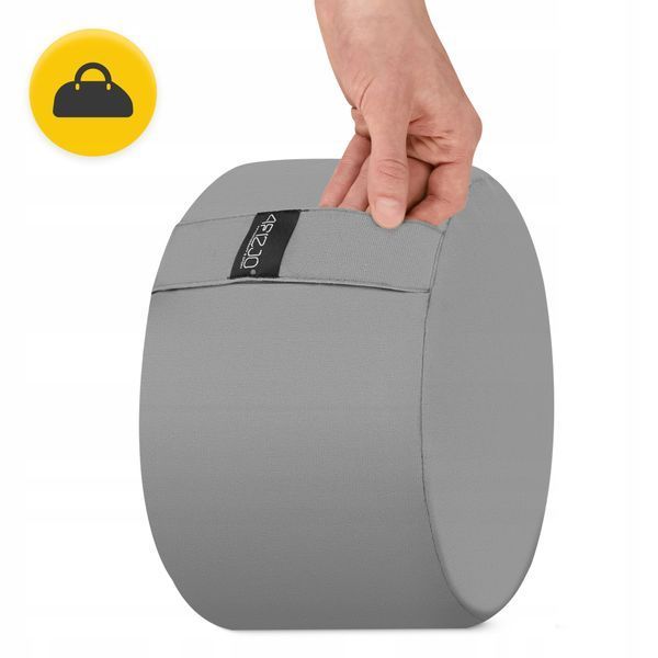 Подушка для йоги та медитації 4FIZJO Zafu кругла 32 x 20 см Grey (P-5907739315533) 5586 фото