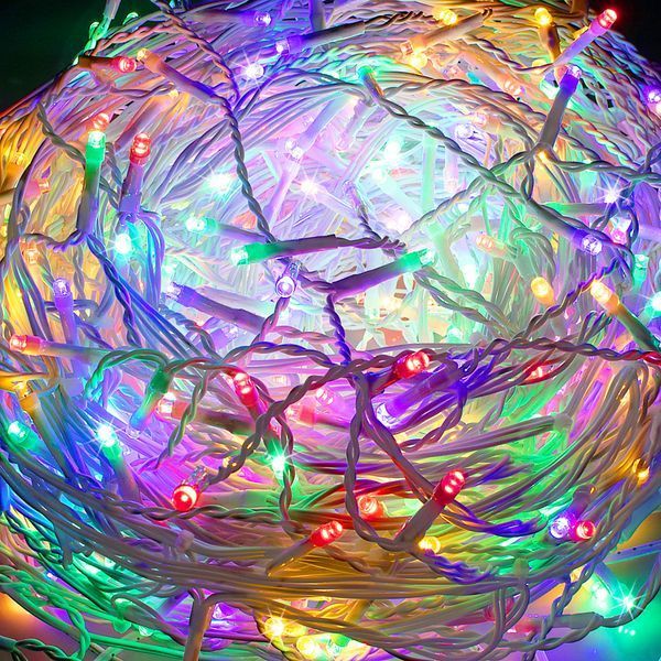 Гірлянда бахрома вулична (зовнішня) Springos 20 м 500 LED + Flash CL0519 Mix 3220 фото