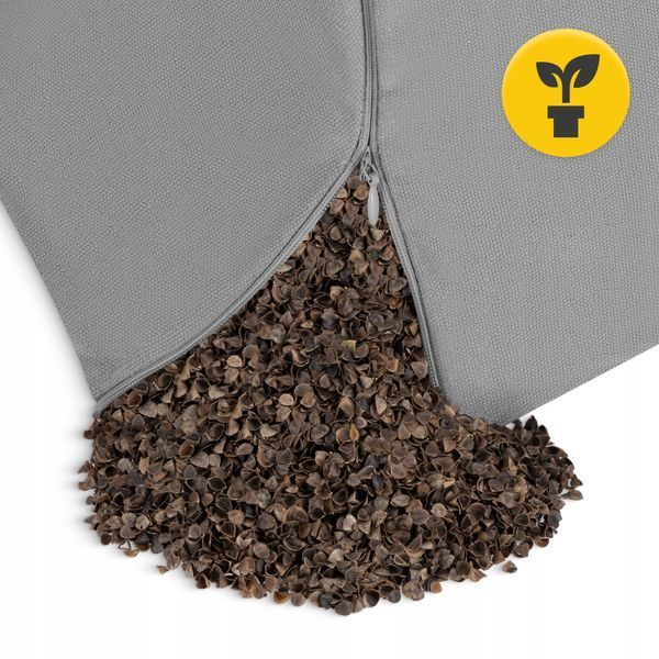 Подушка для йоги та медитації 4FIZJO Zafu кругла 32 x 20 см Grey (P-5907739315533) 5586 фото