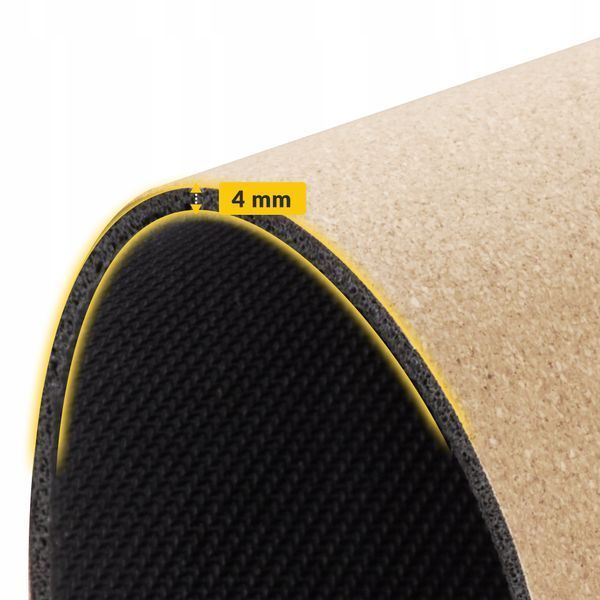 Килимок (мат) спортивний 4FIZJO Cork 183 x 61 x 0.4 см для йоги та фітнесу (P-5907739319562) 4808 фото