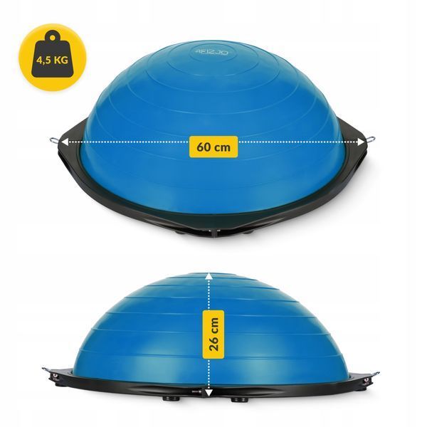Балансувальна платформа 4FIZJO Bosu Ball 60 см Blue (P-5907222931479) 1761 фото