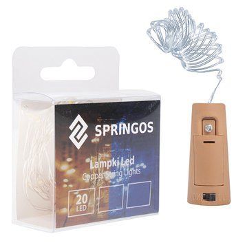 Гірлянда корок у пляшку на батарейках Springos 1.9 м 20 LED CL0027 Cold White 3233 фото