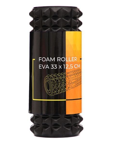 Масажний ролик Cornix EVA 33 x 12.5 см (валик, роллер) XR-0341 Black 5111 фото