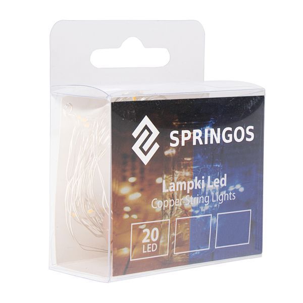 Гірлянда корок у пляшку на батарейках Springos 1.9 м 20 LED CL0027 Cold White 3233 фото