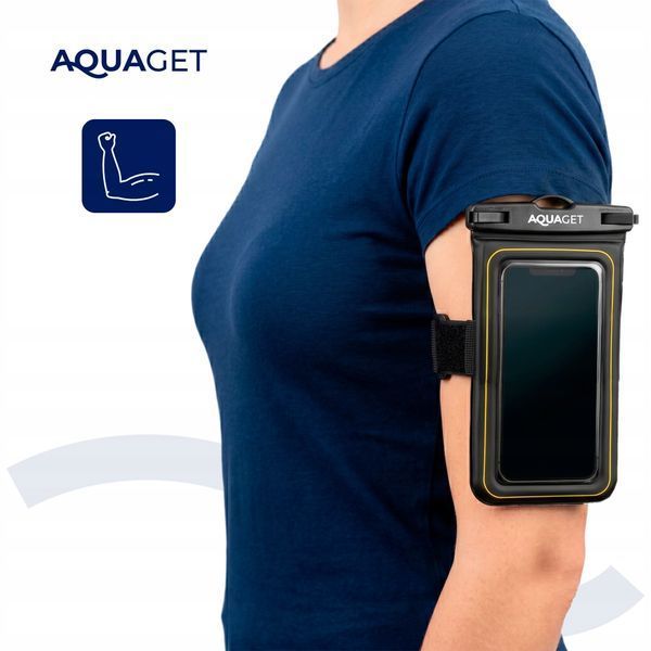 Чохол водонепроникний Aquaget для телефона з кріпленням на руку AQ0029 Black 5997 фото