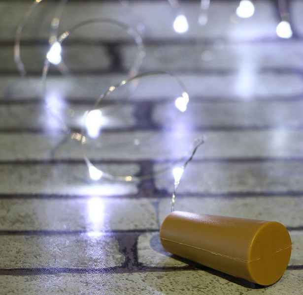 Гірлянда корок у пляшку на батарейках Springos 1.9 м 20 LED CL0027 Cold White 3233 фото