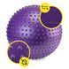 М'яч для фітнесу (фітбол) Cornix 65 см масажний Anti-Burst XR-0484 Violet 5742 фото 3