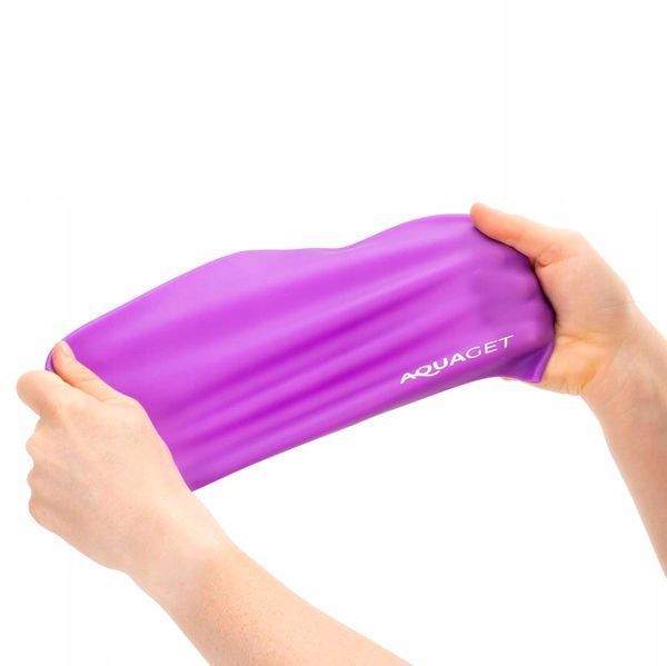 Шапочка для плавання Aquaget для довгого волосся AQ0031 Violet 5998 фото