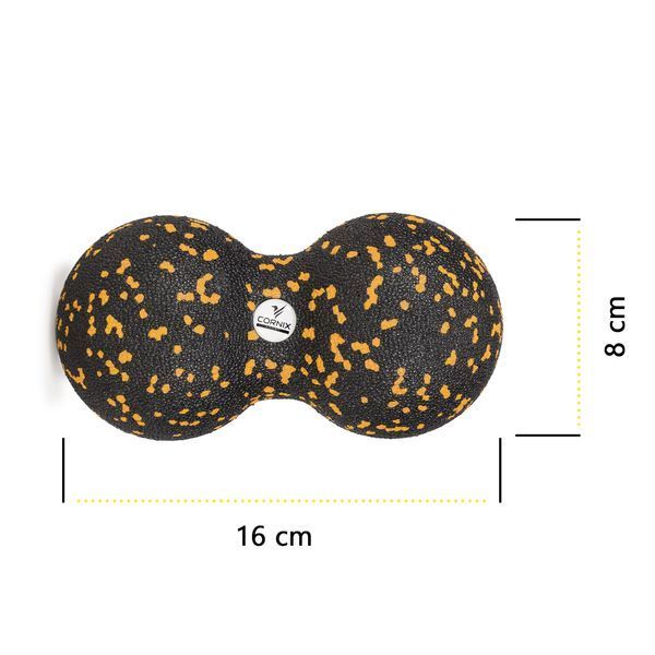 Масажний набір Cornix (Ball 8 см, Duoball 8 х 16 см та Foam Roller 30 х 15 см) XR-0081 4048 фото