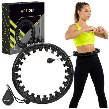 Обруч для талії Actiget (хулахуп) масажний, з обтяженням ACT0136 Black 5869 фото