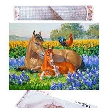 Набір алмазної мозаїки (вишивки) Cornix Art 40 x 30 см AY75 4339 фото