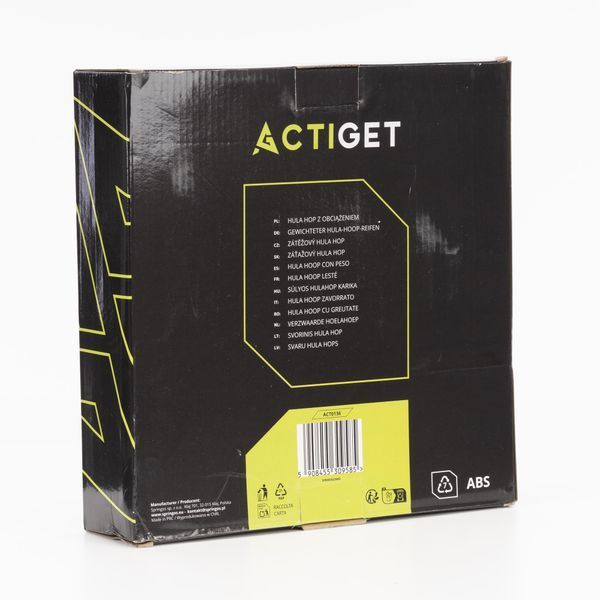Обруч для талії Actiget (хулахуп) масажний, з обтяженням ACT0136 Black 5869 фото