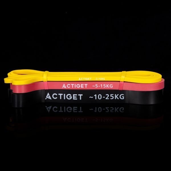 Еспандер-петля Actiget Power Band 2-25 кг (резина для фітнесу та спорту) набір 3 шт ACT0047 5819 фото