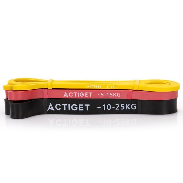 Еспандер-петля Actiget Power Band 2-25 кг (резина для фітнесу та спорту) набір 3 шт ACT0047 5819 фото