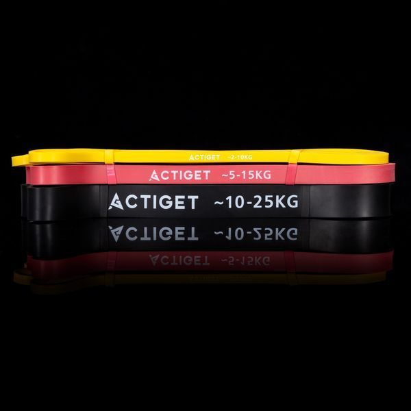 Еспандер-петля Actiget Power Band 2-25 кг (резина для фітнесу та спорту) набір 3 шт ACT0047 5819 фото