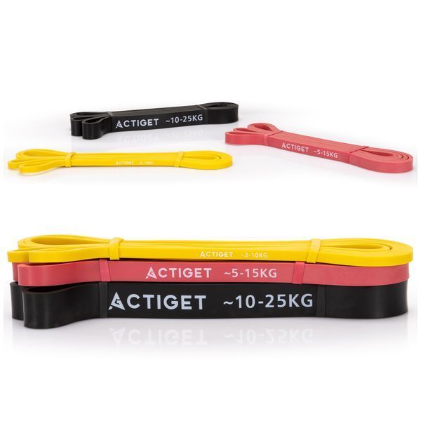 Еспандер-петля Actiget Power Band 2-25 кг (резина для фітнесу та спорту) набір 3 шт ACT0047 5819 фото