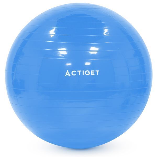 М'яч для фітнесу (фітбол) Actiget 55 см з насосом ACT0142 Blue 5875 фото