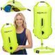 Буй для плавання Aquaget 2 в 1 15 л надувний AQ0039 Lime Green 6005 фото 1