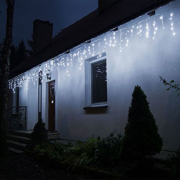 Гірлянда бахрома вулична (зовнішня) Springos 12 м 300 LED CL300 Cold White 2516 фото