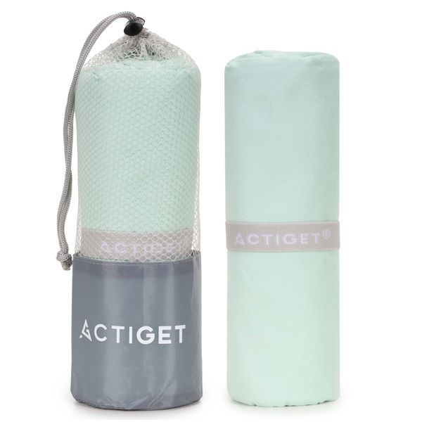 Рушник спортивний Actiget 180 x 100 см з мікрофібри ACT0199 Mint 5920 фото