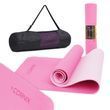 Килимок спортивний Cornix TPE 183 x 61 x 0.6 см для йоги та фітнесу XR-0005 Pink/Rose 3796 фото